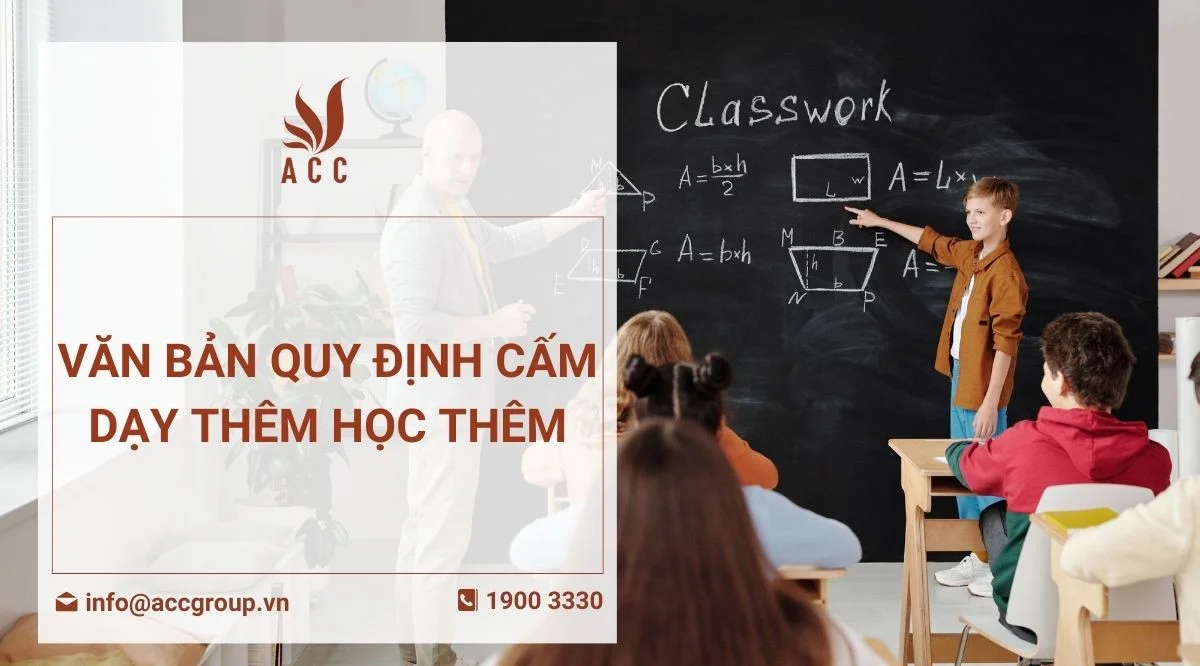 Văn bản quy định cấm dạy thêm học thêm