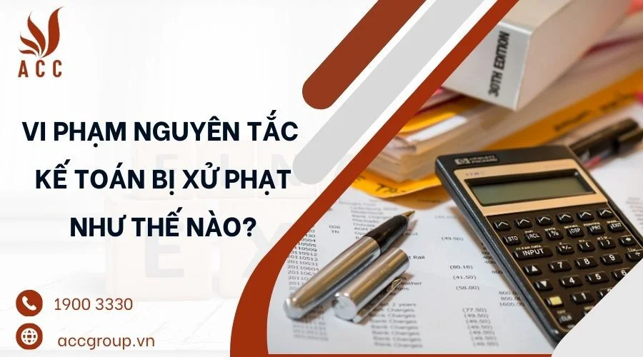 Vi phạm nguyên tắc kế toán bị xử phạt như thế nào?