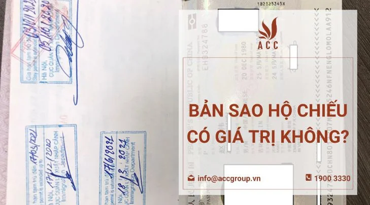 Bản sao hộ chiếu có giá trị không?