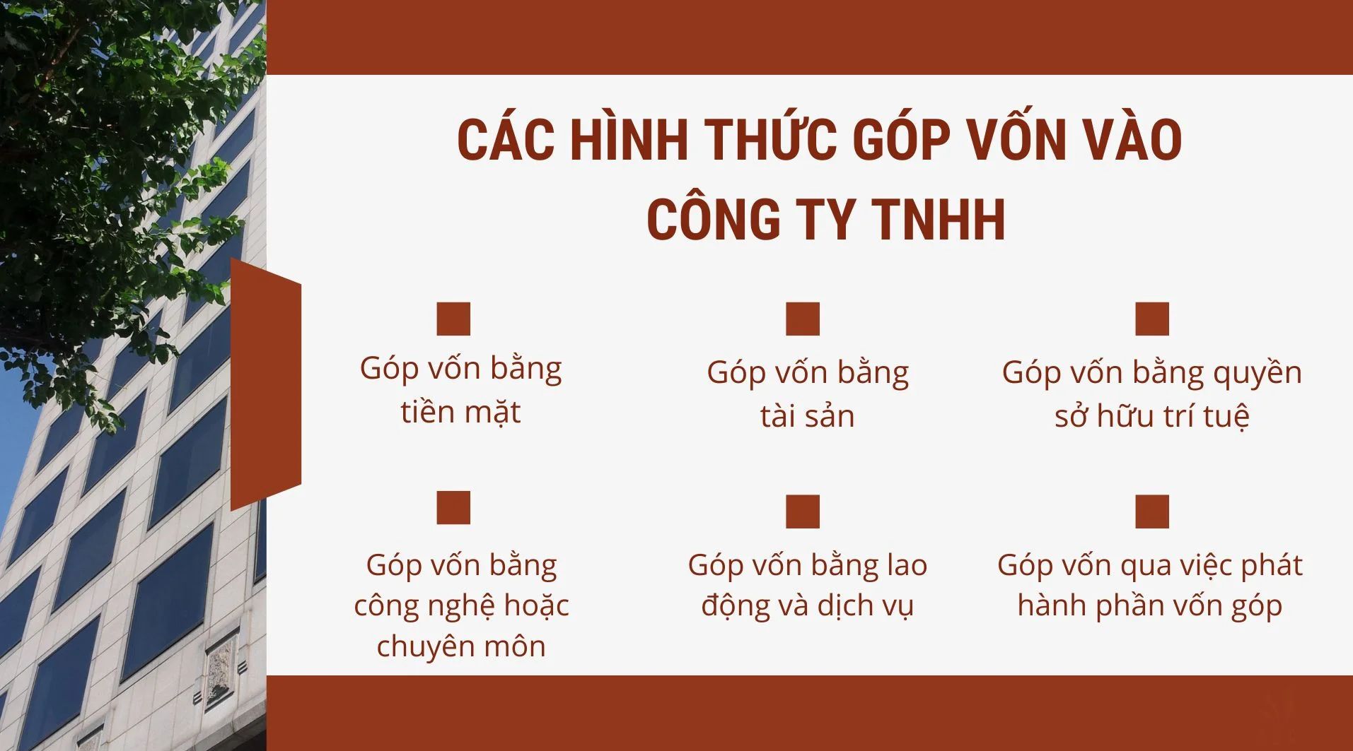 Các hình thức góp vốn vào công ty TNHH 