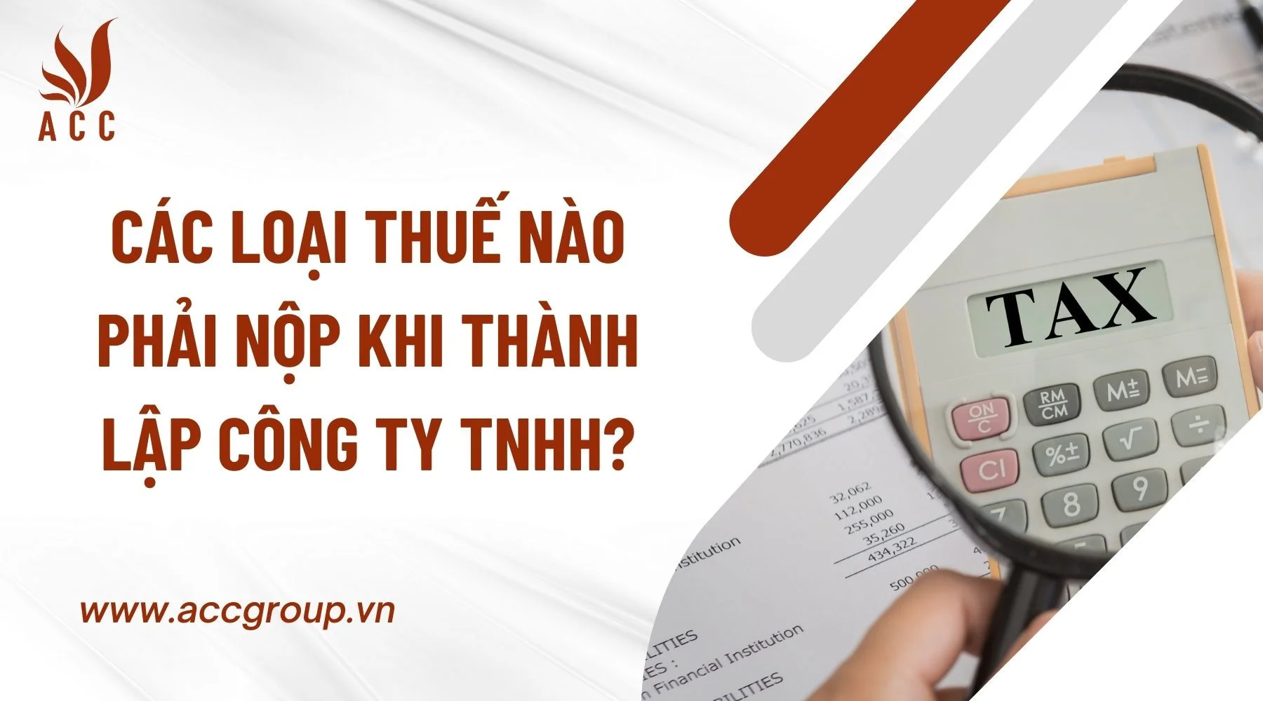 Các loại thuế nào phải nộp khi thành lập công ty TNHH?