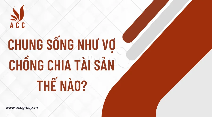 Chung sống như vợ chồng chia tài sản thế nào?