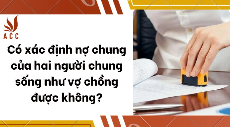 Có xác định nợ chung của hai người chung sống như vợ chồng được không?