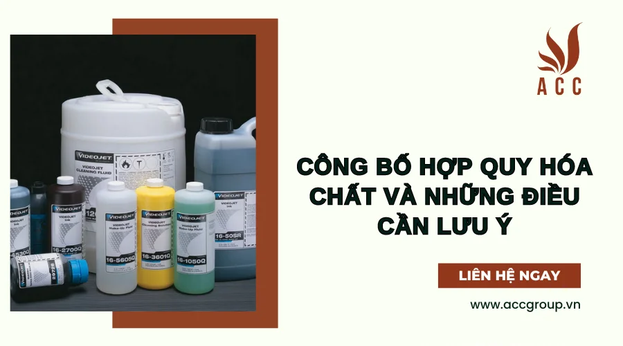 Công bố hợp quy hóa chất và những điều cần lưu ý