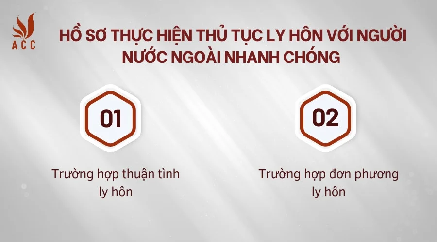 Hồ sơ thực hiện thủ tục ly hôn với người nước ngoài nhanh chóng