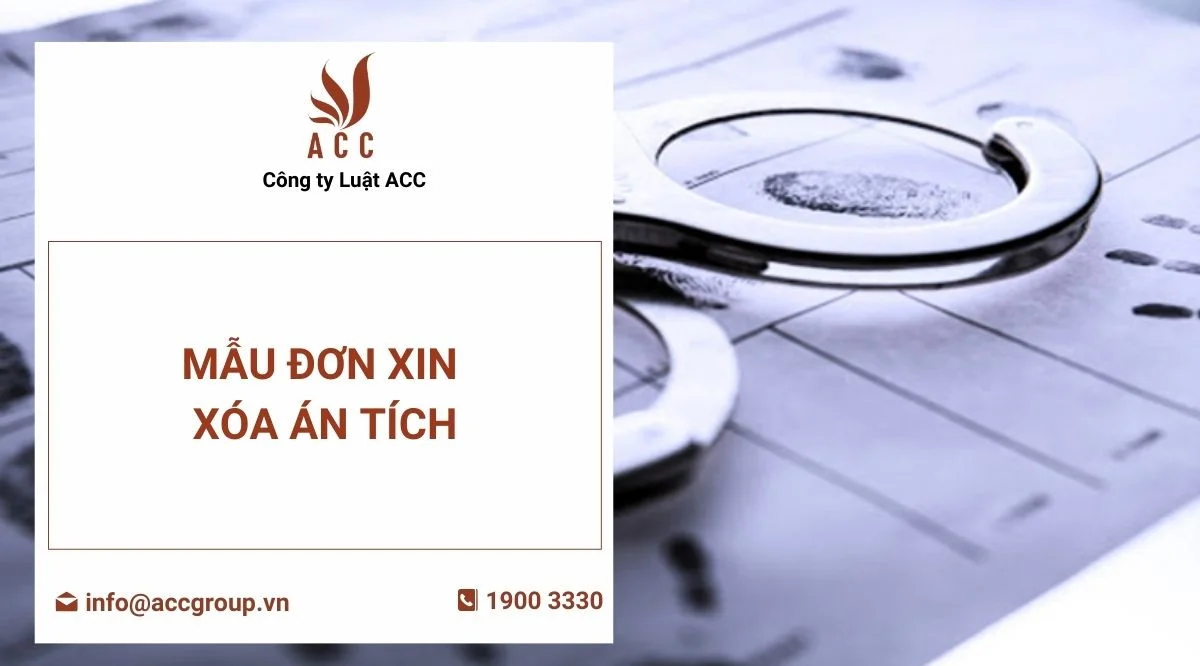 Mẫu đơn xin xóa án tích