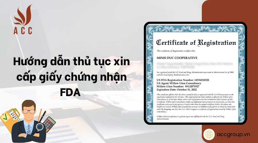 Hướng dẫn thủ tục xin cấp giấy chứng nhận FDA