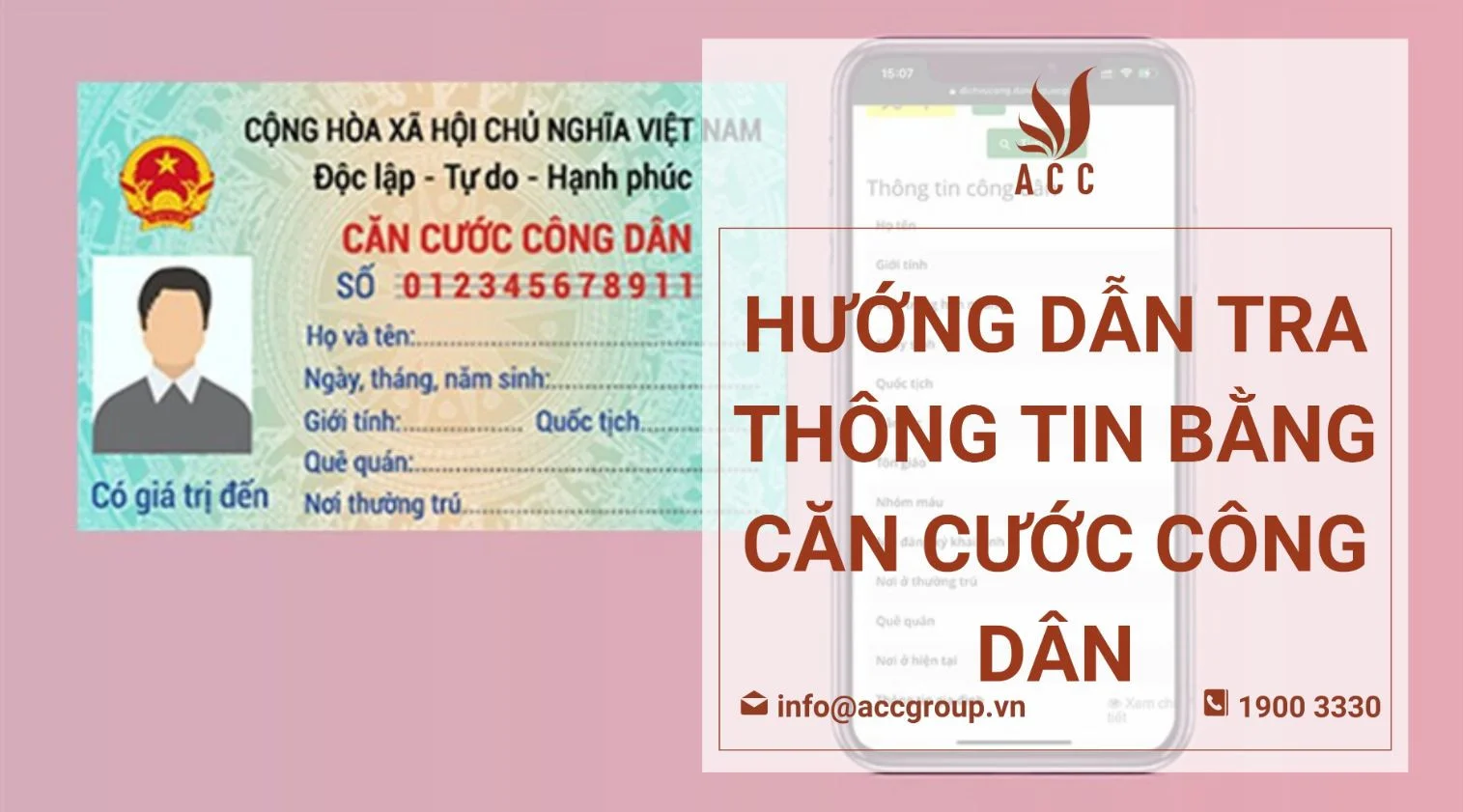 Hướng dẫn tra thông tin bằng căn cước công dân