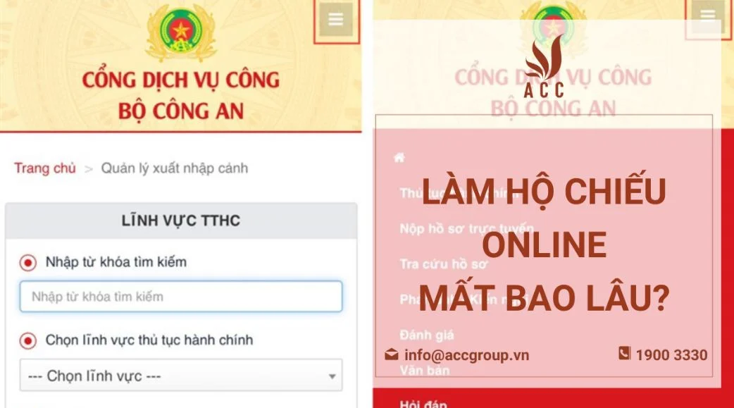 Làm hộ chiếu online mất bao lâu?