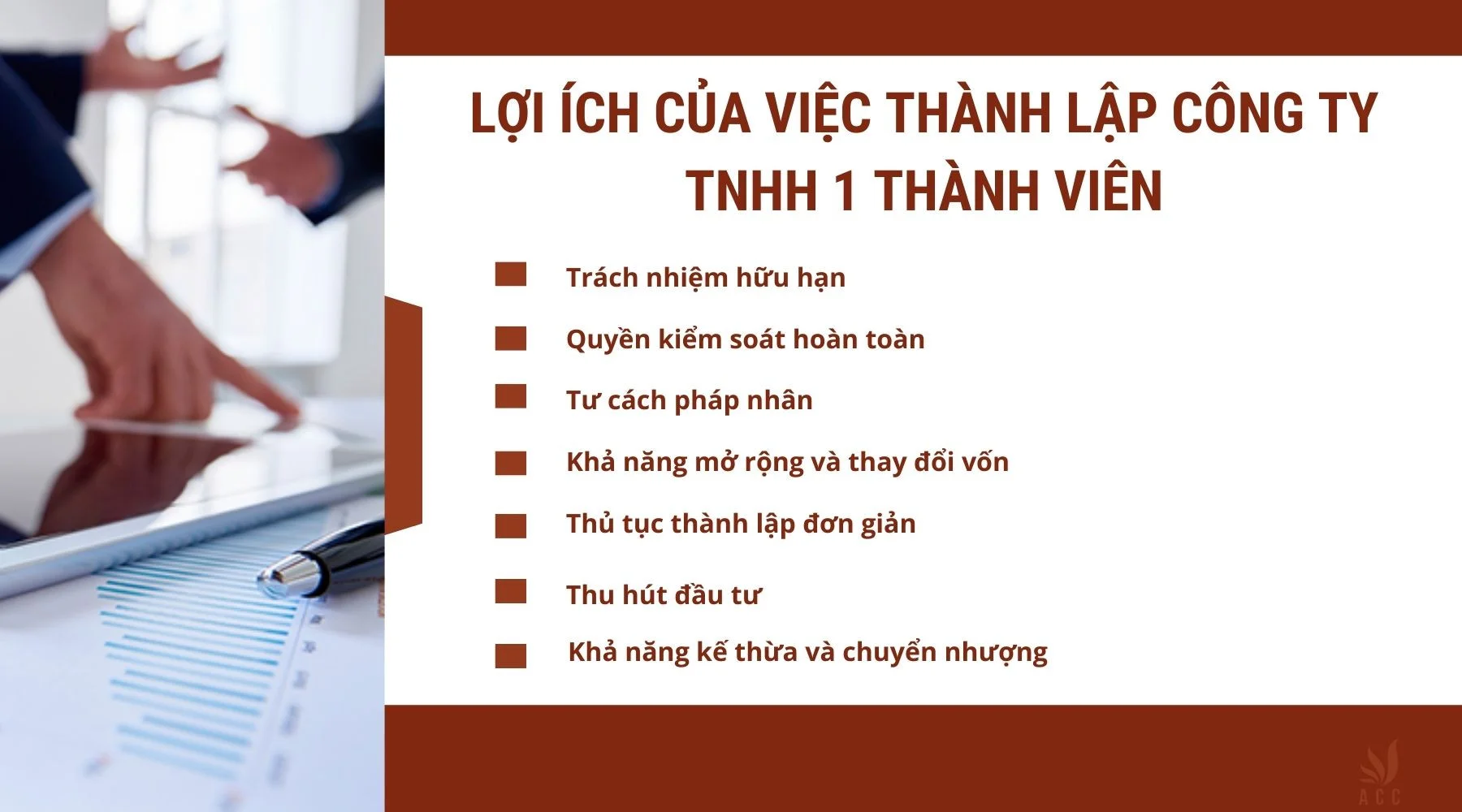 Lợi ích của việc thành lập công ty TNHH 1 thành viên