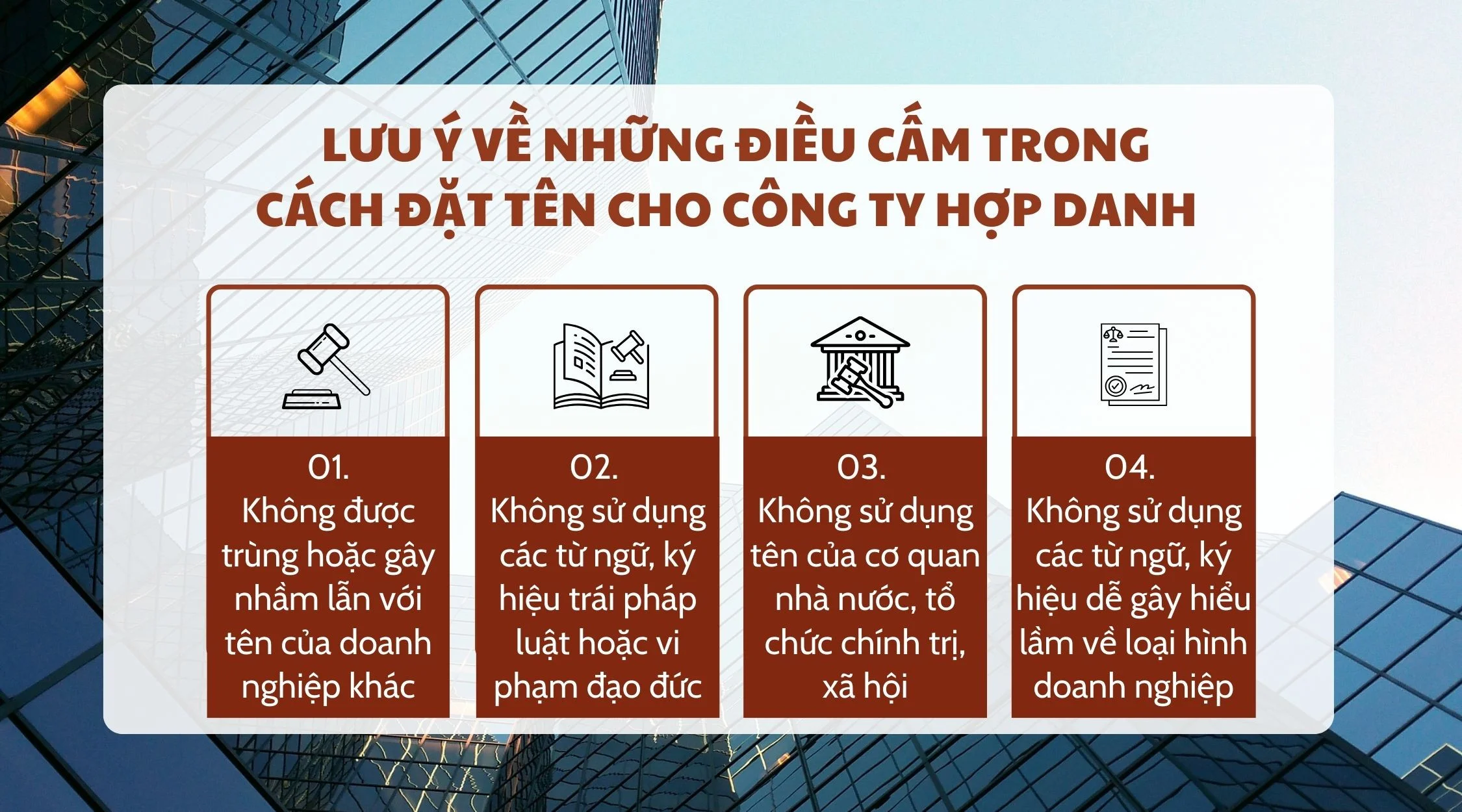 Lưu ý về những điều cấm trong cách đặt tên cho công ty hợp danh 