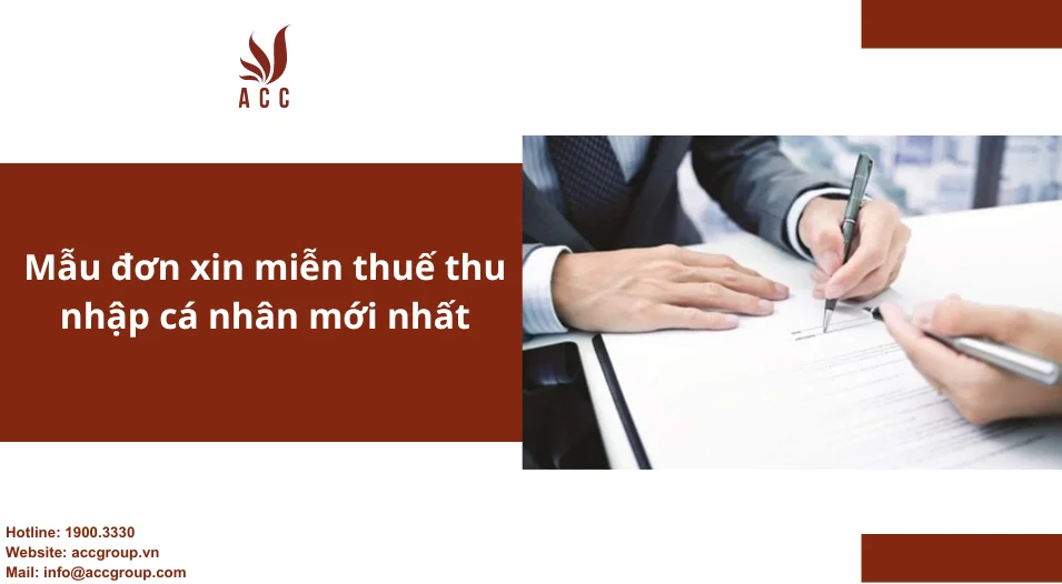 Mẫu đơn xin miễn thuế thu nhập cá nhân mới nhất