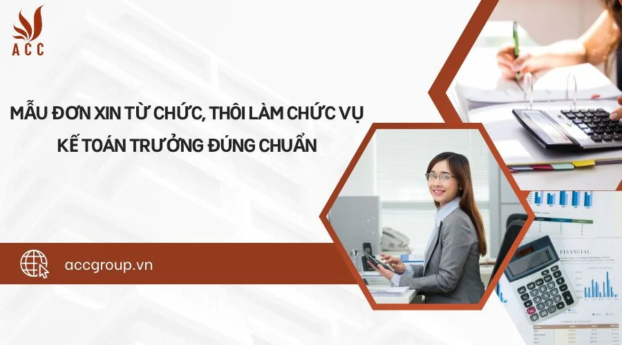 Mẫu đơn xin từ chức, thôi làm chức vụ kế toán trưởng đúng chuẩn