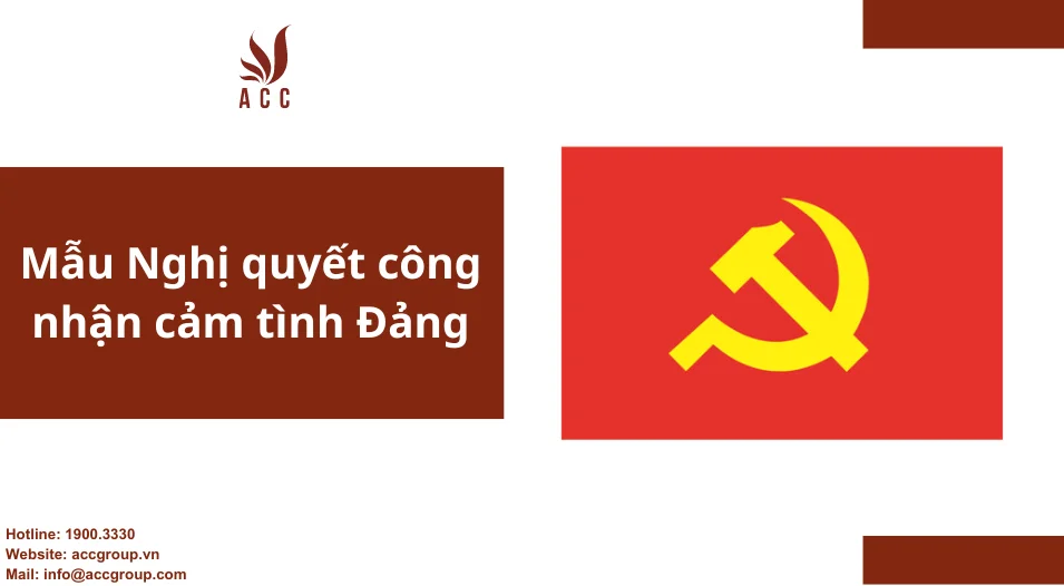 Mẫu Nghị quyết công nhận cảm tình Đảng