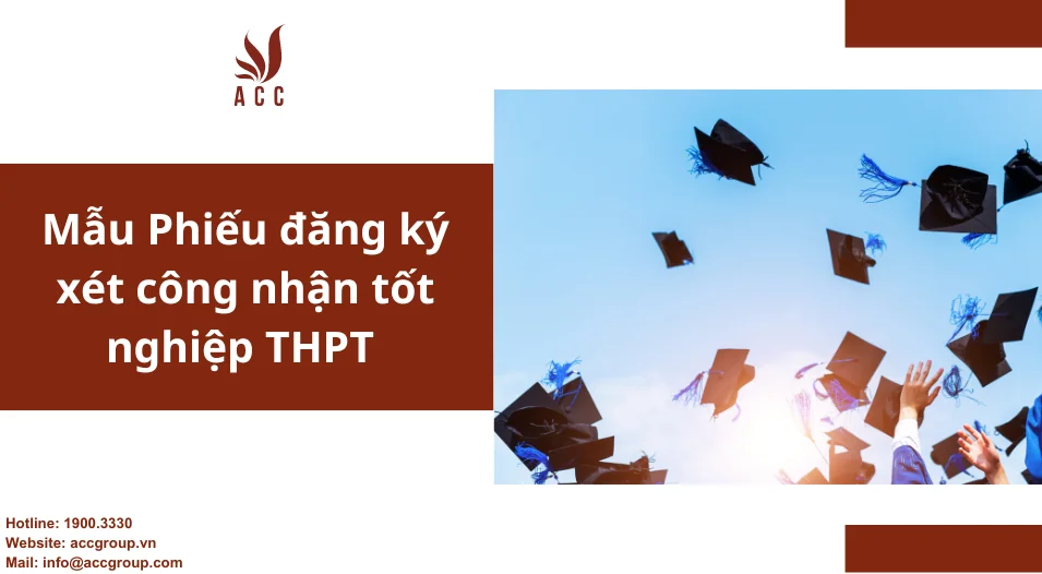 Mẫu Phiếu đăng ký xét công nhận tốt nghiệp THPT