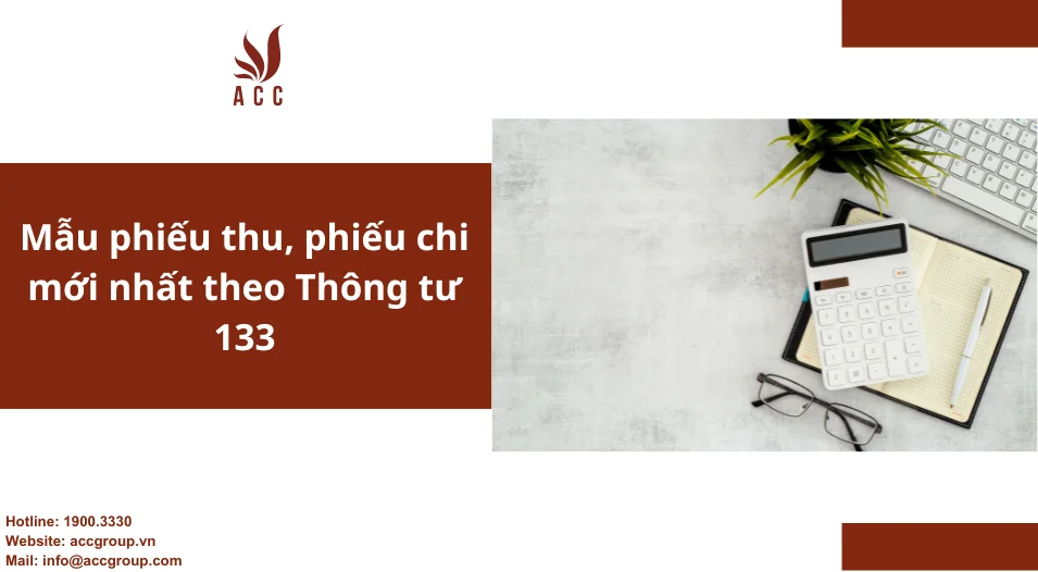 Mẫu phiếu thu, phiếu chi mới nhất theo Thông tư 133