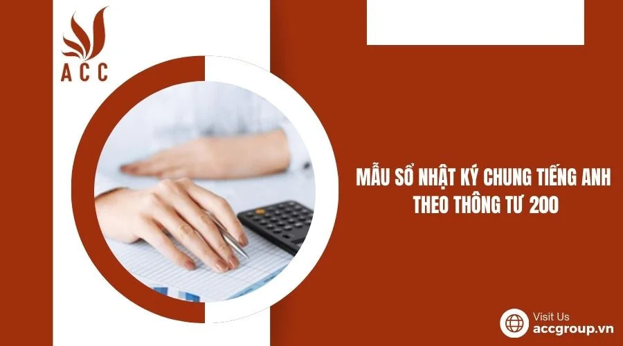 Mẫu sổ nhật ký chung tiếng anh theo Thông tư 200