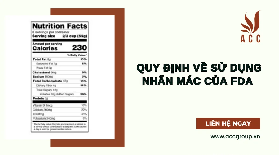 Quy định về sử dụng nhãn mác của FDA 