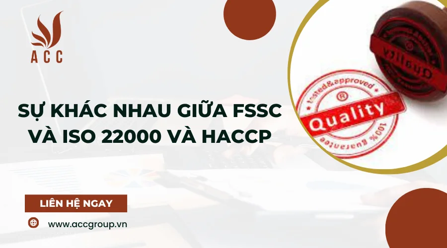 Sự khác nhau giữa FSSC và ISO 22000 và HACCP