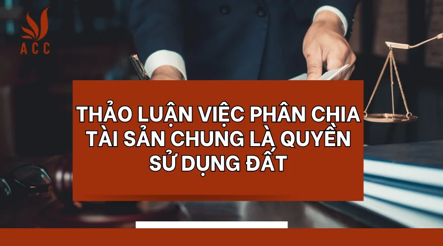 Thảo luận việc phân chia tài sản chung là quyền sử dụng đất