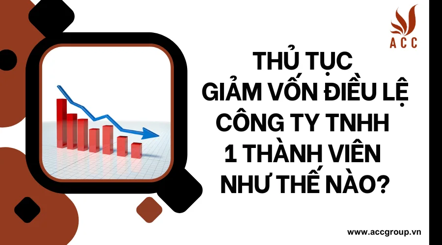 Thủ tục giảm vốn điều lệ công ty tnhh 1 thành viên như thế nào?