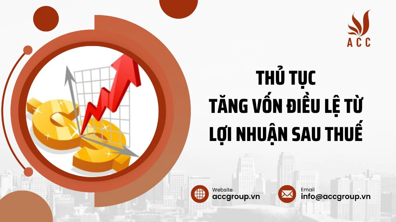 Thủ tục tăng vốn điều lệ từ lợi nhuận sau thuế