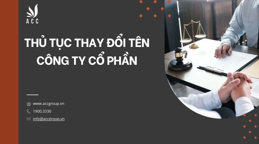 Thủ tục thay đổi tên công ty cổ phần