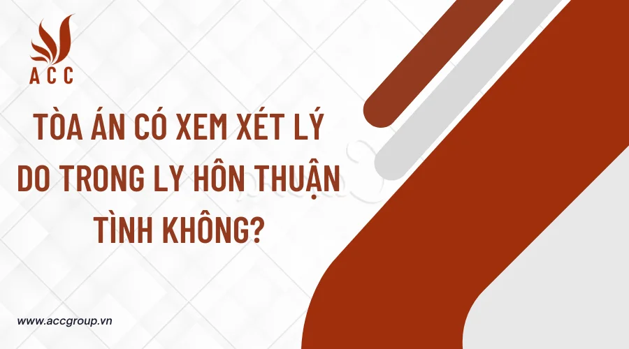 Tòa án có xem xét lý do trong ly hôn thuận tình không?