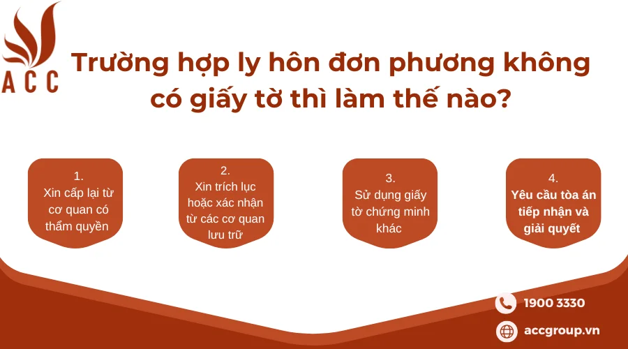 Trường hợp ly hôn đơn phương không có giấy tờ thì làm thế nào? 