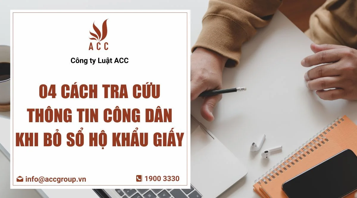 04 cách tra cứu thông tin công dân khi bỏ sổ hộ khẩu giấy