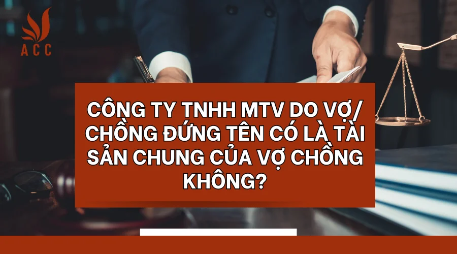 Công ty TNHH MTV do vợ/ chồng đứng tên có là tài sản chung của vợ chồng không?