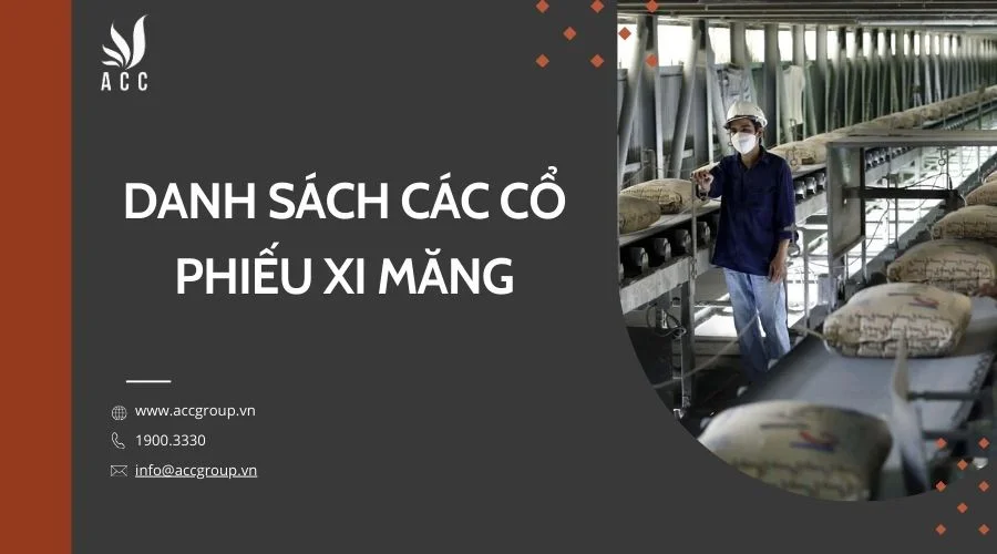 Danh sách các cổ phiếu xi măng