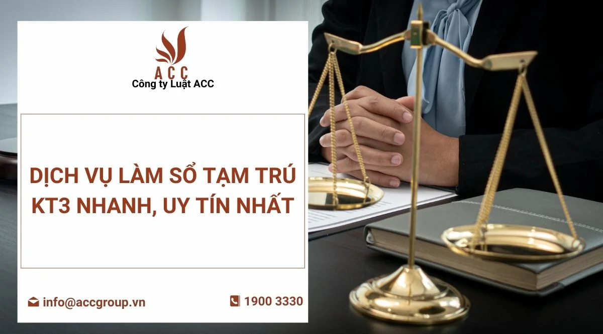 Dịch vụ làm sổ tạm trú KT3 nhanh, uy tín nhất