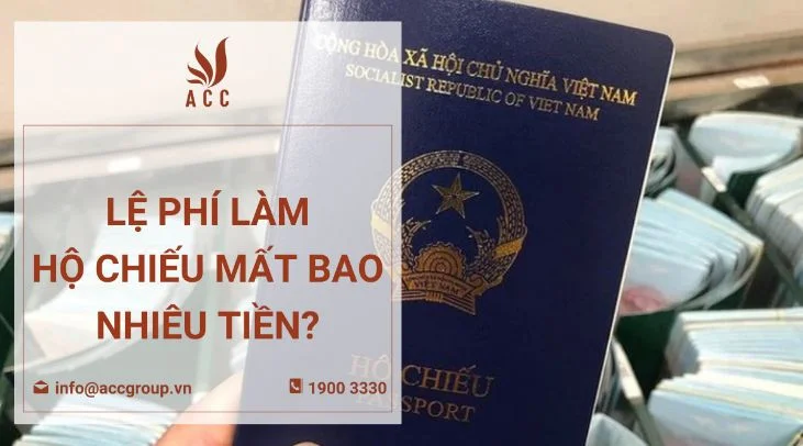 Lệ phí làm hộ chiếu mất bao nhiêu tiền?