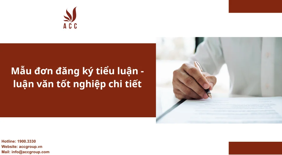 Mẫu đơn đăng ký tiểu luận - luận văn tốt nghiệp chi tiết