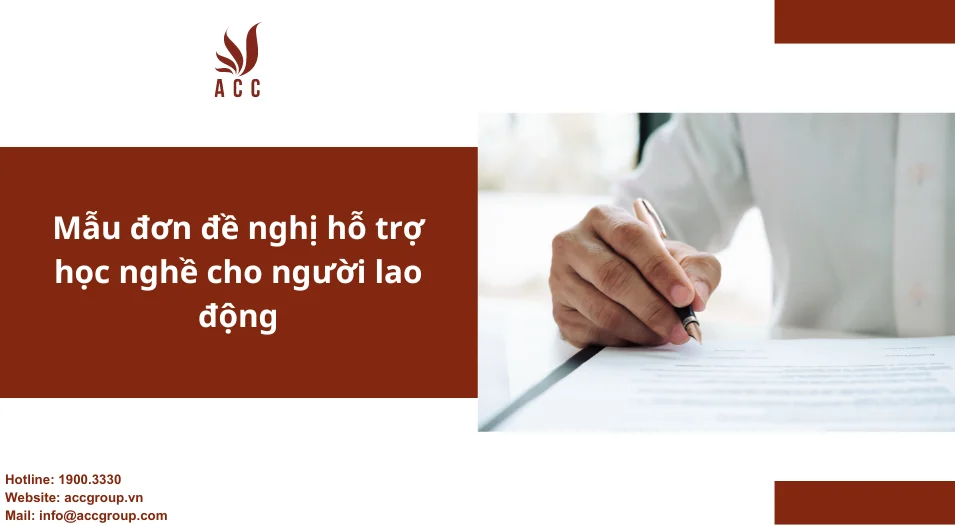 Mẫu đơn đề nghị hỗ trợ học nghề cho người lao động