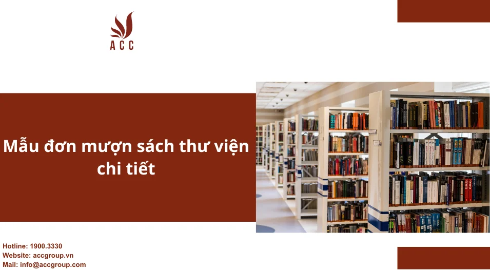 Mẫu đơn mượn sách thư viện chi tiết