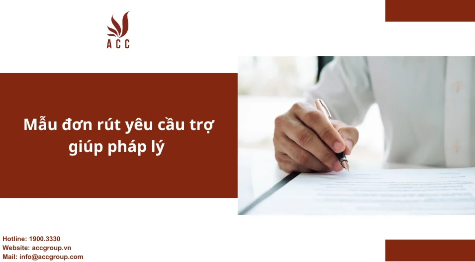 Mẫu đơn rút yêu cầu trợ giúp pháp lý