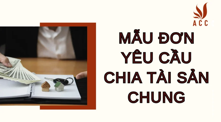 Mẫu đơn yêu cầu chia tài sản chung