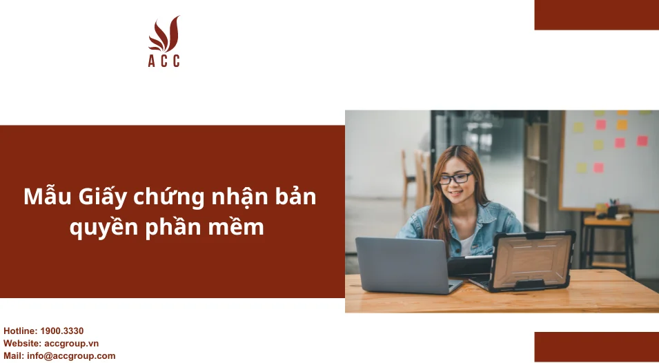 Mẫu Giấy chứng nhận bản quyền phần mềm