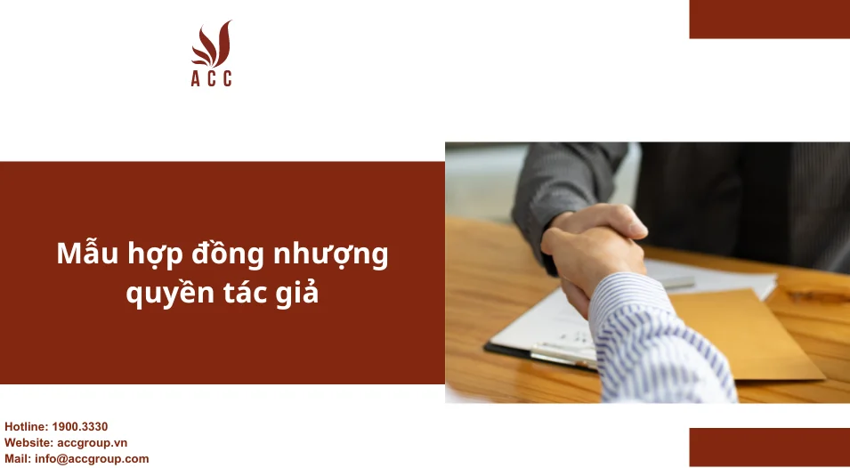 Mẫu hợp đồng nhượng quyền tác giả