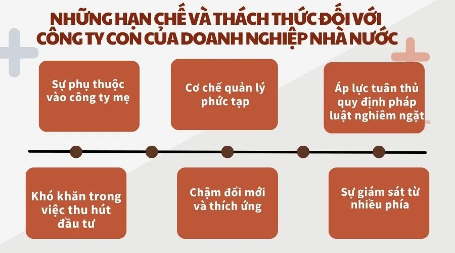 Những hạn chế và thách thức đối với công ty con của doanh nghiệp Nhà nước