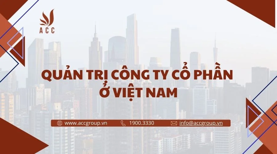 Quản trị công ty cổ phần ở Việt Nam