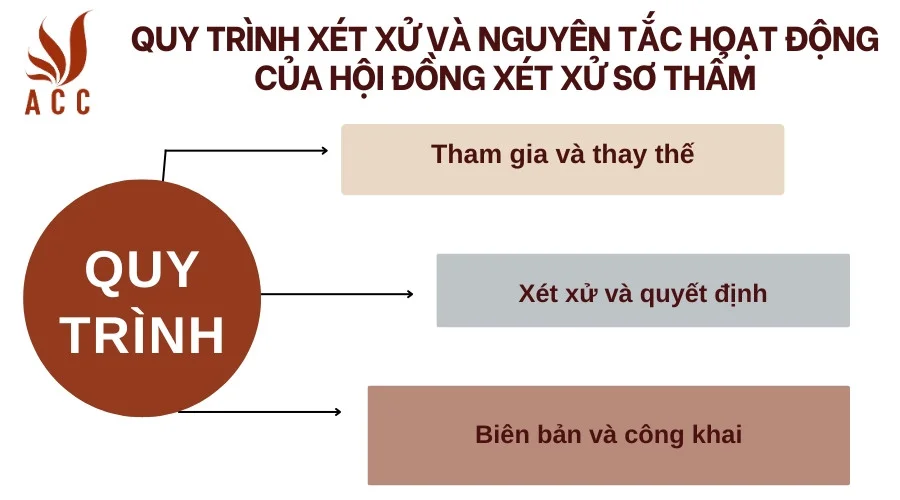 Quy trình xét xử và nguyên tắc hoạt động của hội đồng xét xử sơ thẩm