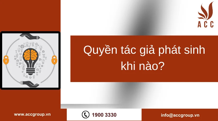 Quyền tác giả phát sinh khi nào? 