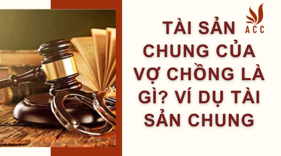 Tài sản chung của vợ chồng là gì? Ví dụ tài sản chung