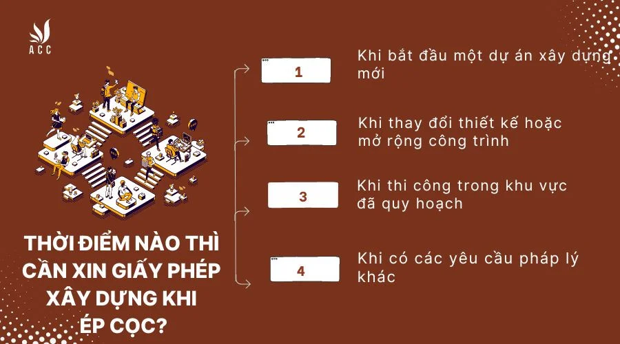 Thời điểm nào thì cần xin giấy phép xây dựng khi ép cọc?