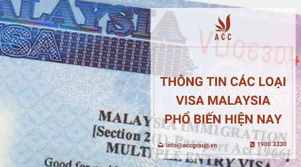 Thông tin các loại visa Malaysia phổ biến hiện nay