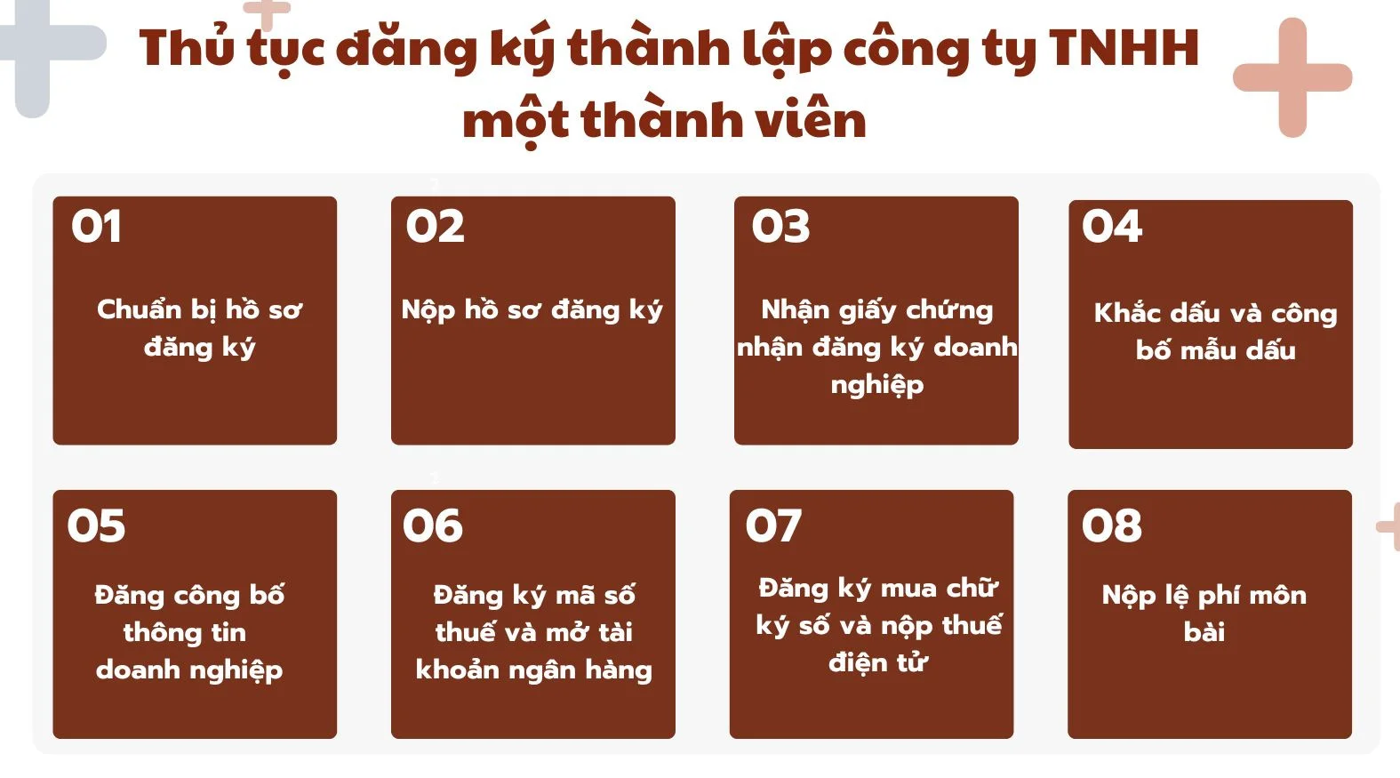 Thủ tục đăng ký thành lập công ty TNHH một thành viên