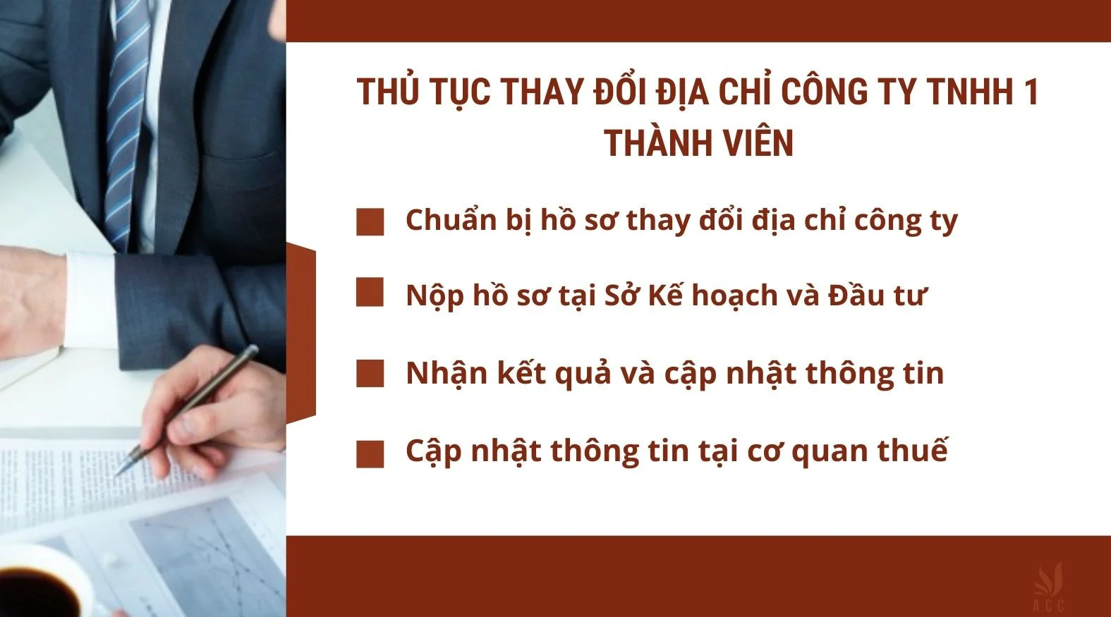 Thủ tục thay đổi địa chỉ công ty TNHH 1 thành viên